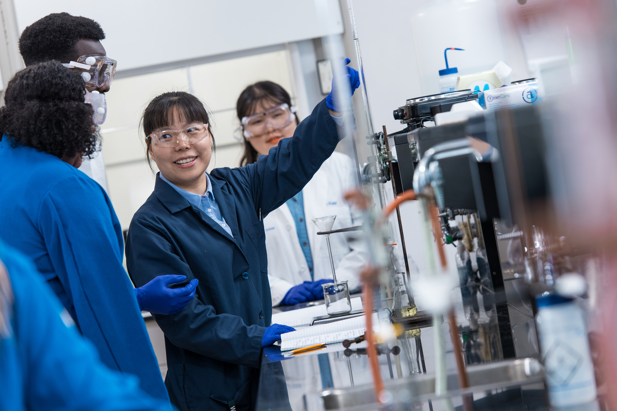 Medical students in class.