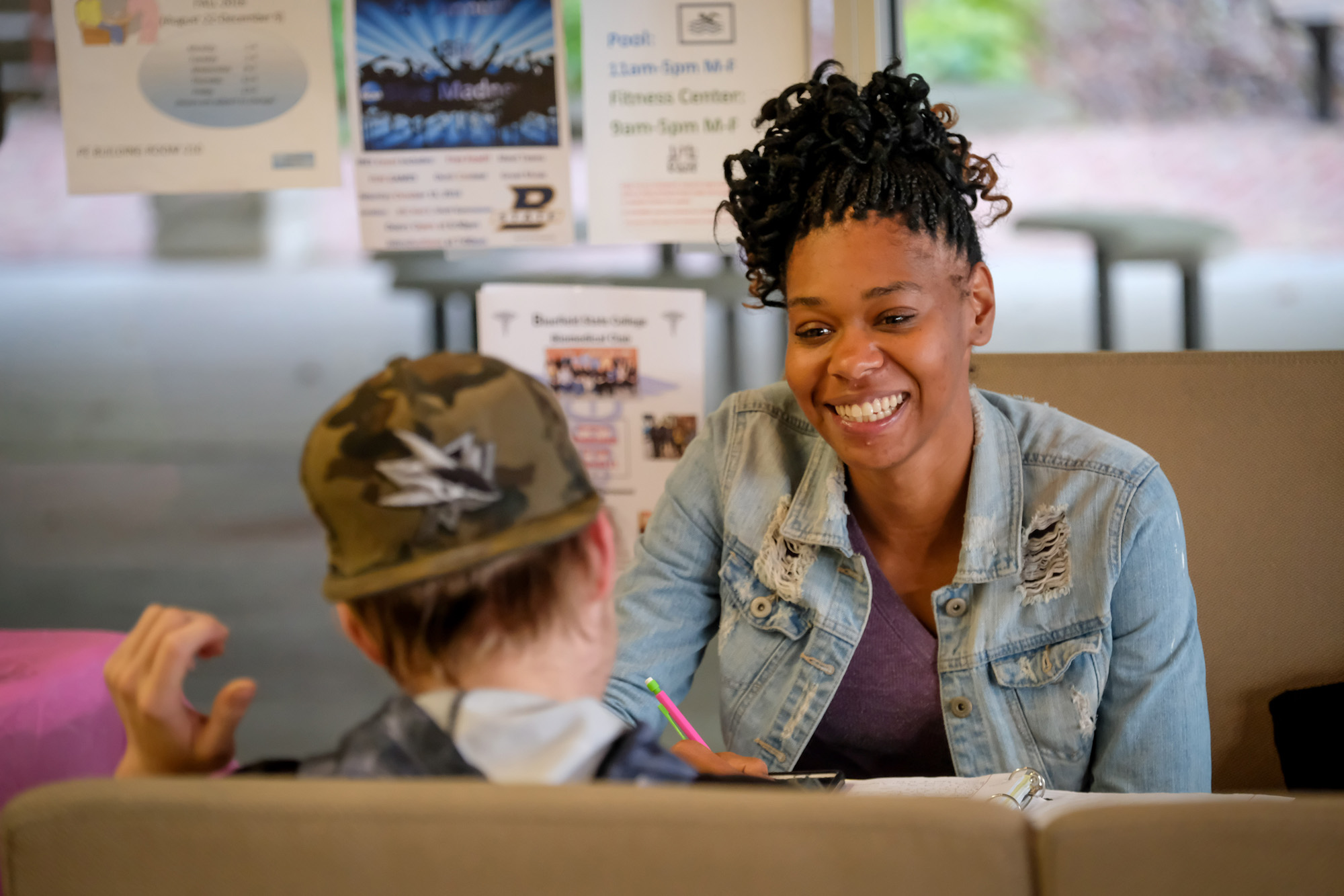 Students in classroom.