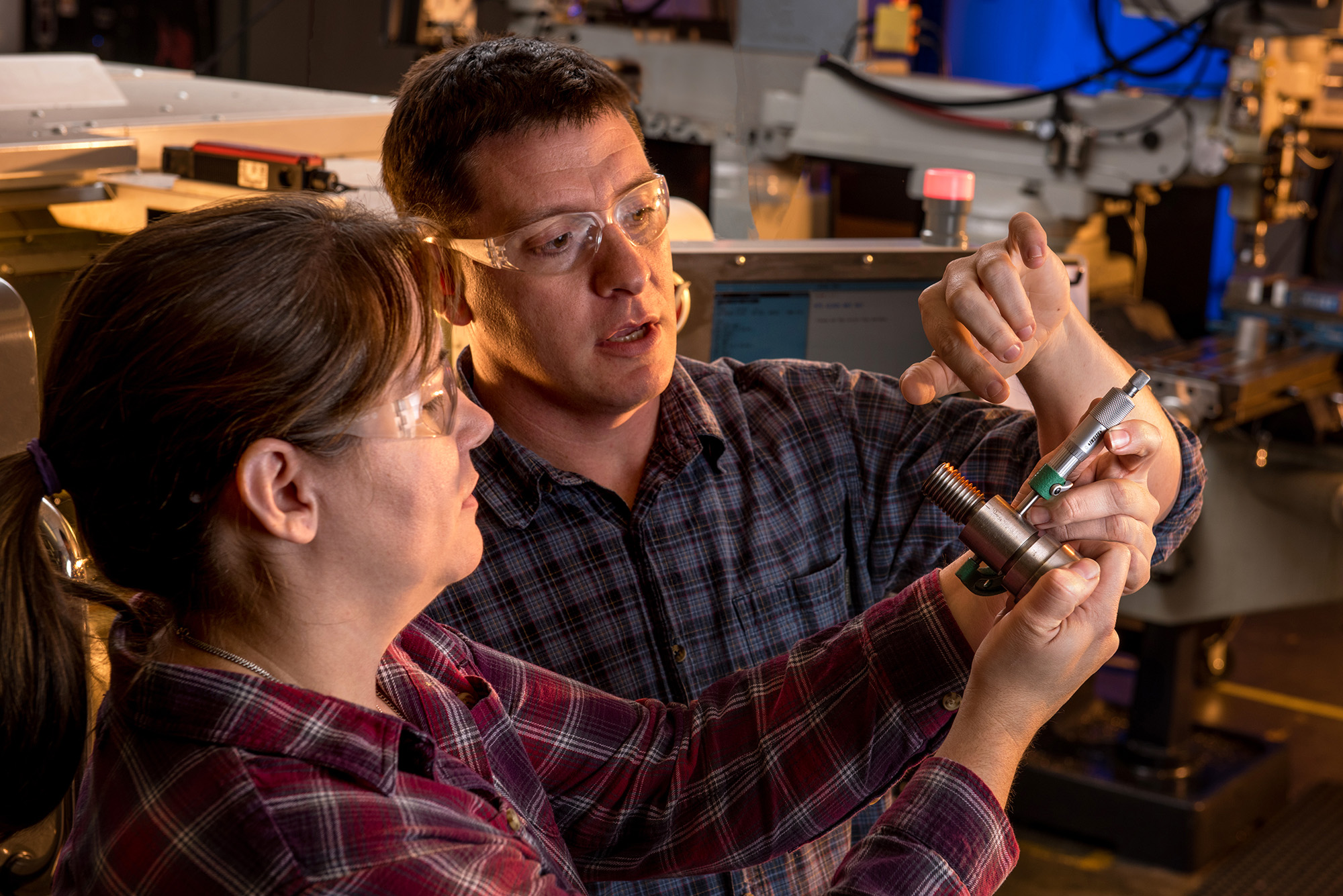 Technical student in class.