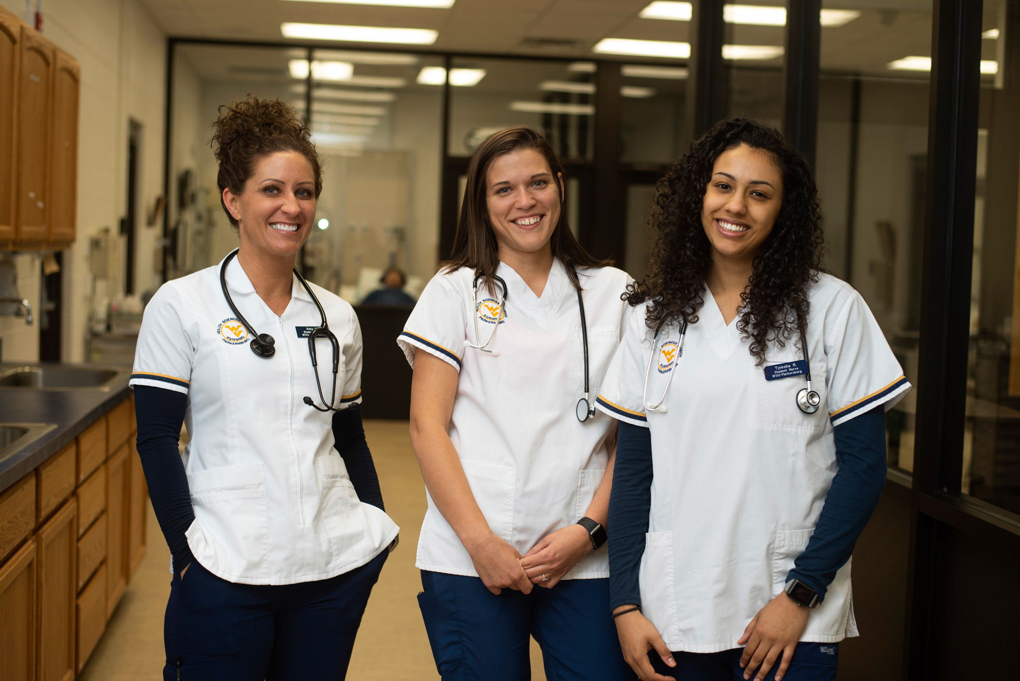 Medical students at a hospital.