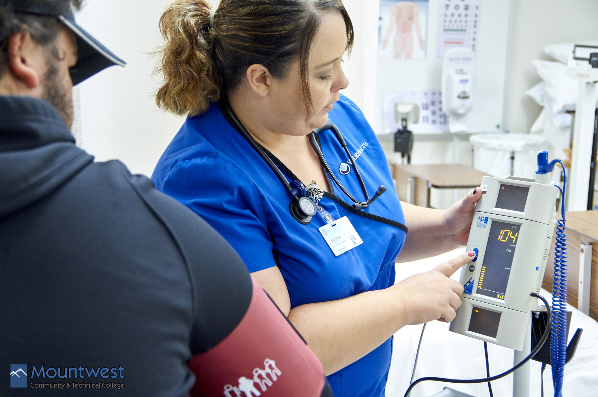 Medical students in class.