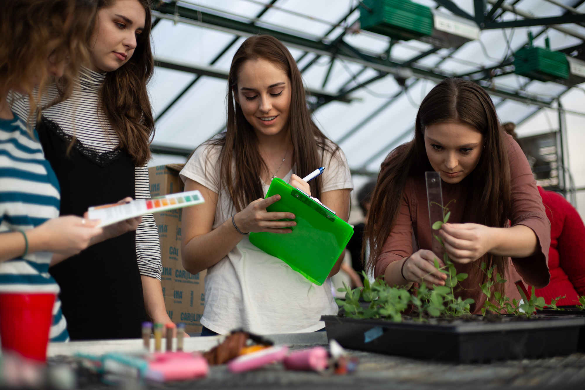 Agriculture students in class.