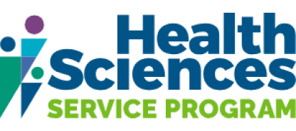Health sciences service program logo.